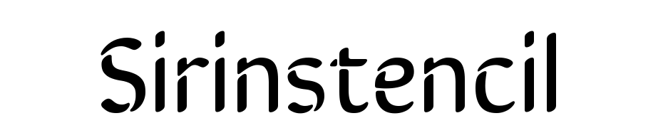 Sirin Stencil cкачати шрифт безкоштовно